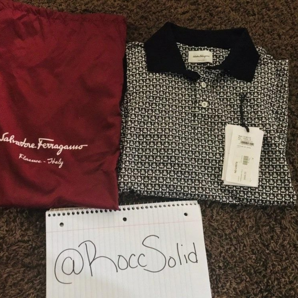 Salvatore Ferragammo "Off-White" Polo